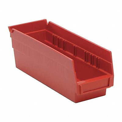 QUANTUM STORAGE SYSTEMS QSB101RD F0613 Shelf Bin Red Polypropylene 4 in