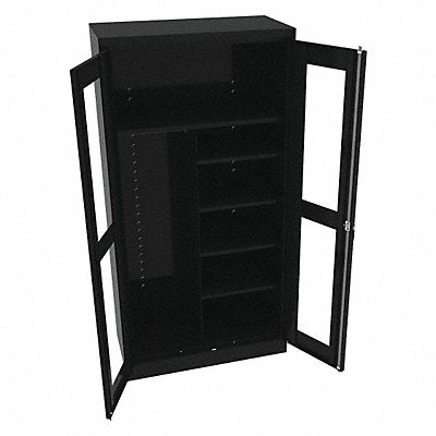 TENNSCO CVD7214BLACK Storage Cabinet 72 x36 x18 Black 5Shlv