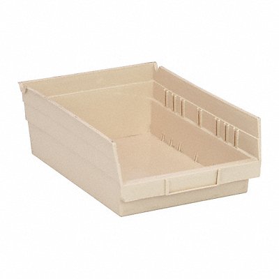 QUANTUM STORAGE SYSTEMS QSB107IV F0615 Shelf Bin Ivory Polypropylene 4 in
