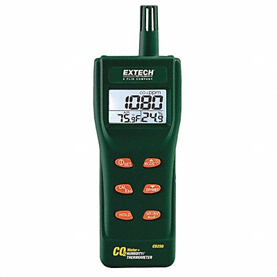 EXTECH CO250 Indoor Air Meter 14 F to 140 F LCD
