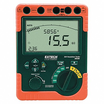 EXTECH 380395 Megommeter 500 to 5000V DC LCD