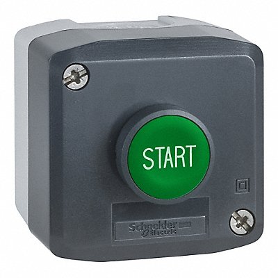 SCHNEIDER ELECTRIC XALD101H29H7 Control Station Feed-Thru Push Button Grn