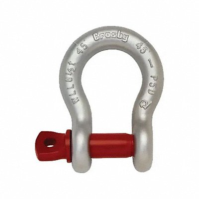 CROSBY 1018632 Anchor Shackle 50 000 lb Carbon Steel