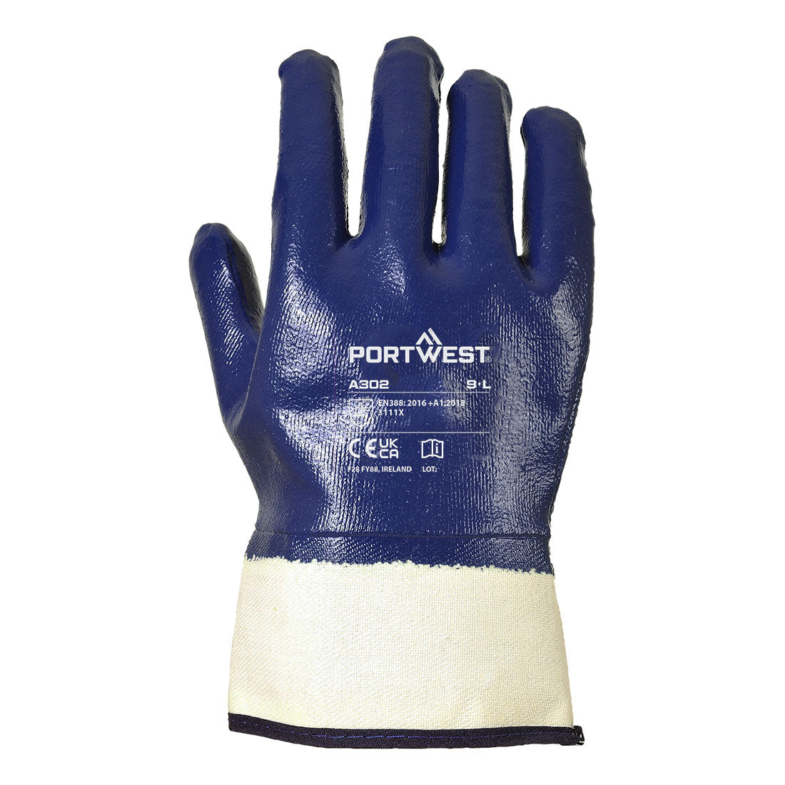 Portwest A302 Fully Dipped Nitrile Safety Cuff