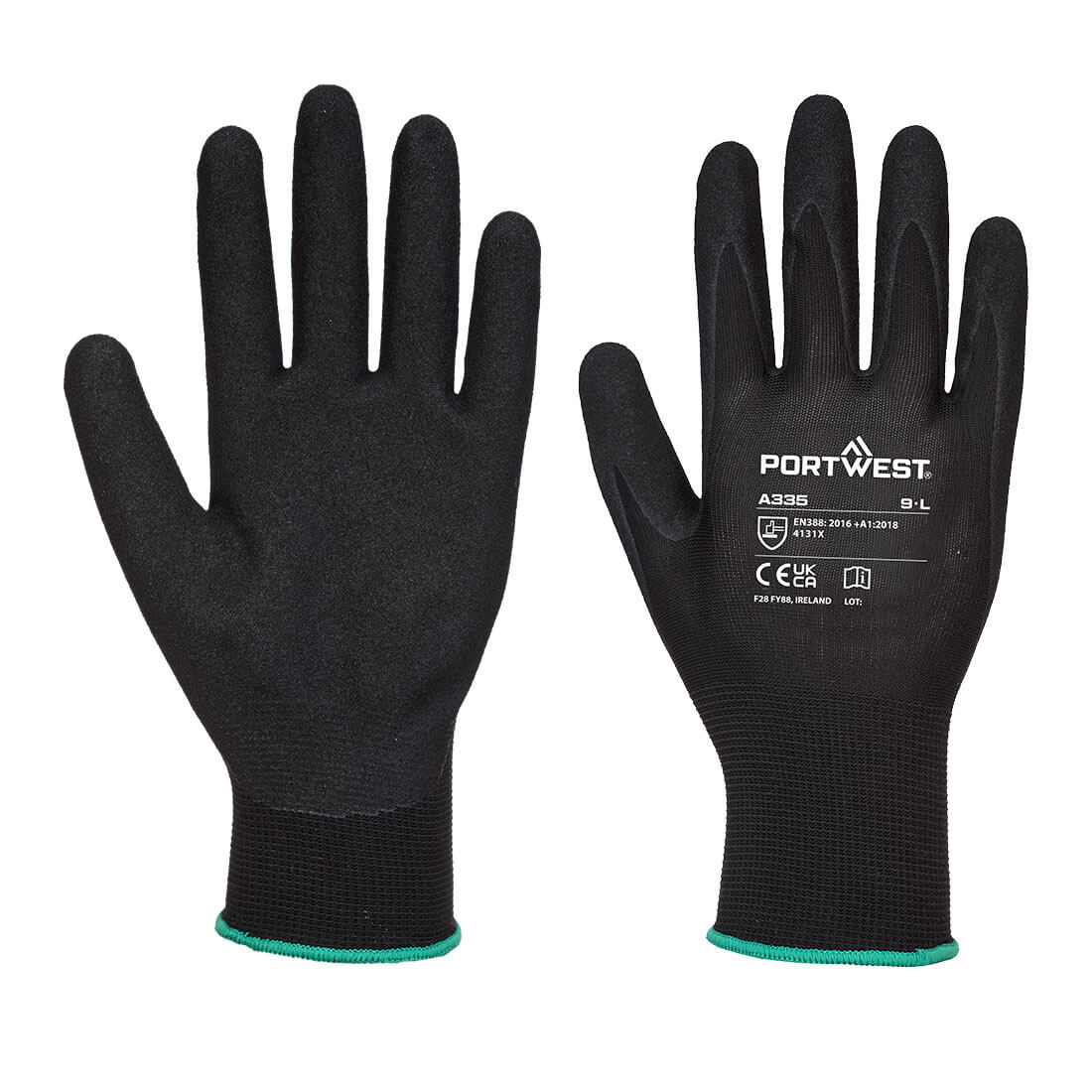Portwest A335 Dermi-Grip NPR15 Nitrile Sandy Glove