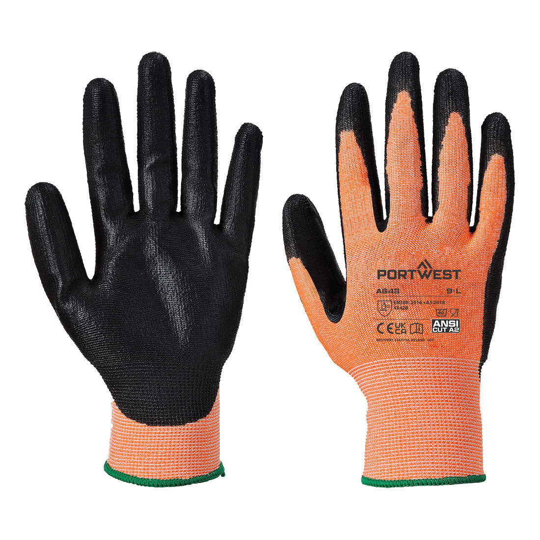Portwest A643 Amber Cut Glove - Nitrile Foam