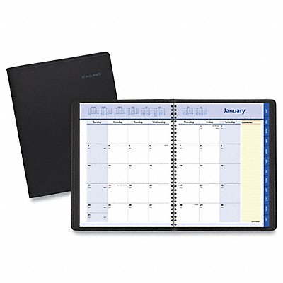 AT-A-GLANCE AAG760605 Planner Monthly 8-1/4 x 10-7/8in Black