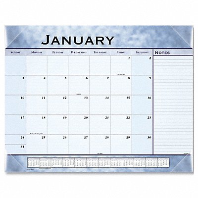 AT-A-GLANCE 89701 Desk Calendar Monthly 22 x17 Blue