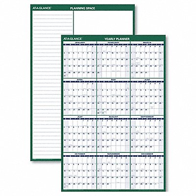 AT-A-GLANCE PM31028 Vertical Erasable Wall Calendar Yearly