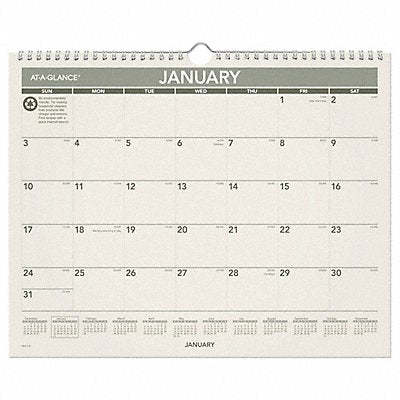 AT-A-GLANCE AAGPMG7728 Wall Calendar Recycled 15x12 In.