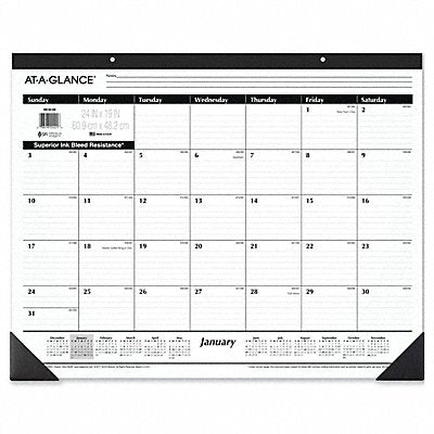 AT-A-GLANCE AAGSK3000 Desk Pad Calendar 24x19 In.