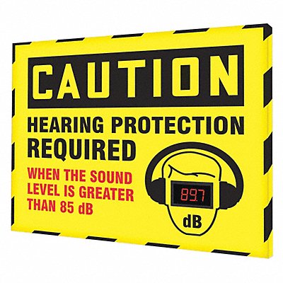 CONDOR 444A67 Sound Level Decibel Meter Sign 30x36in