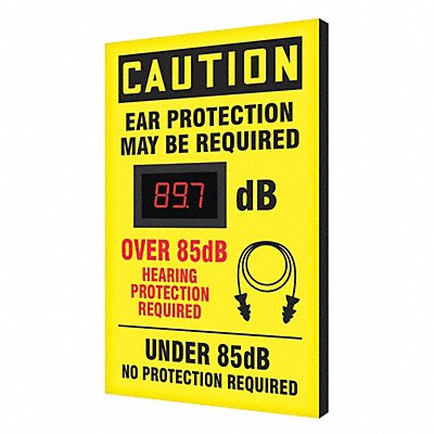 CONDOR 444A65 Sound Level Decibel Meter Sign 20 x12