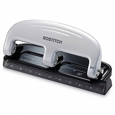 PAPERPRO ACI2220 Three-Hole Paper Punch 20 Sheet Blk/Slvr