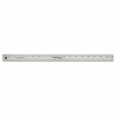 WESTCOTT 10417 Ruler Stainless Steel 18
