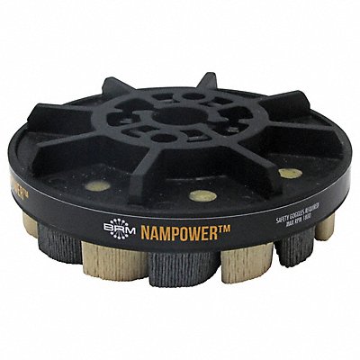 NAMPOWER BRUSH ADT15018180 Abrasive Nylon Brush 150mm D 180 Grit