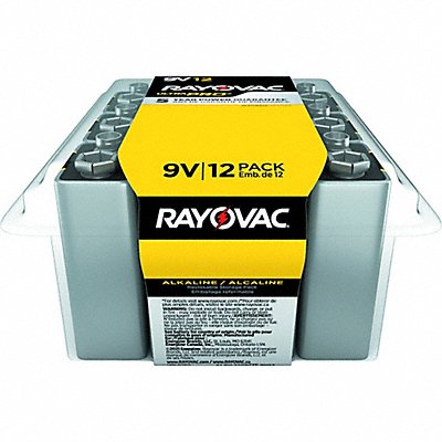RAYOVAC AL9V12PP Battery Alkaline 9V Everyday PK12