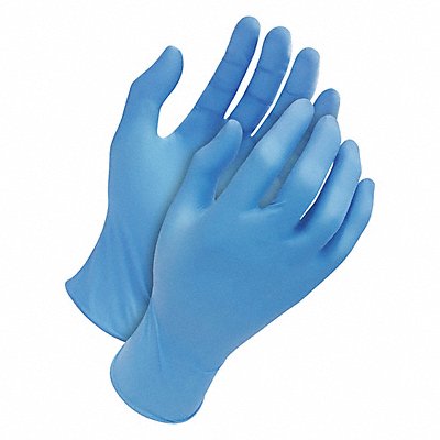 BDG 8817800L Disposable Gloves Blue Nitrile L PK100