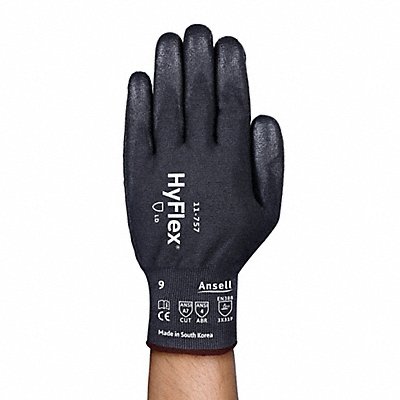 HYFLEX 11757 Cut Resistant Glove 10 18G Blck PR