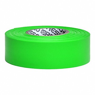 GRAINGER TFGG200 Flagging Tape Green 150 ft L 1 3/16 in