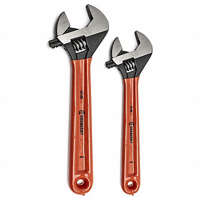 CRESCENT AT2610CVS Adjustable Wrench Set Steel Blk Oxid 6 to 10