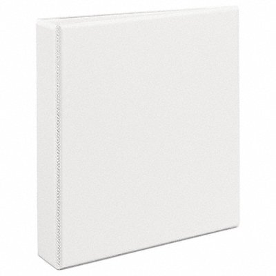 GRAINGER AVE05404 3-Ring Binder 1-1/2 White