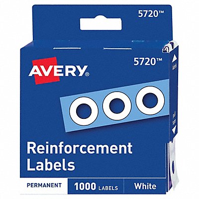 AVERY AVE05720 Hole Reinforcement Roll White PK1000