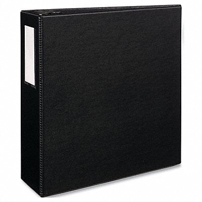 GRAINGER AVE08802 3-Ring Binder 4 Black
