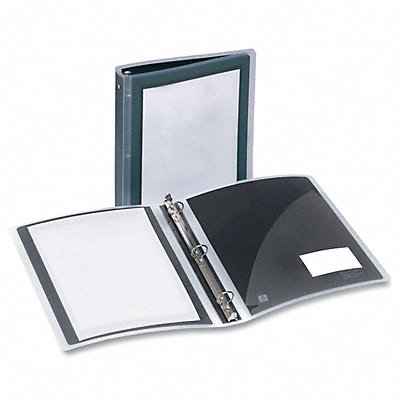 GRAINGER AVE17637 3-Ring Binder 1-1/2 Black