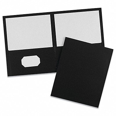 AVERY 47988 Portfolio 2 Pocket Black PK25