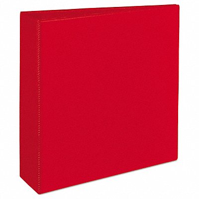 GRAINGER AVE79583 3-Ring Binder 3 Red