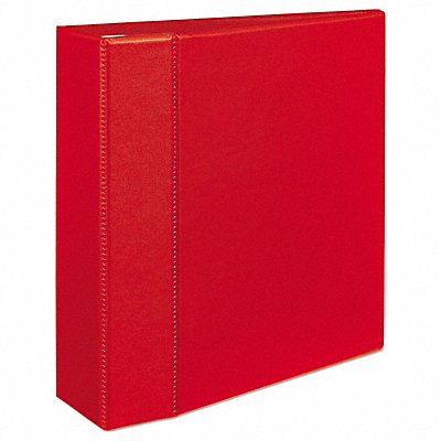 GRAINGER AVE79584 3-Ring Binder 4 Red