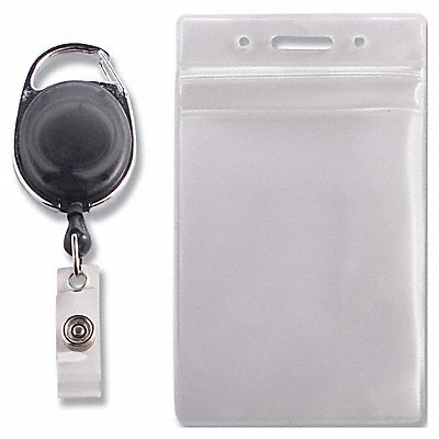 ADVANTUS AVT91129 Badge Holder Cord Reel Vertical PK10