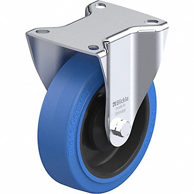 GRAINGER BPOEV125KASB Plate Caster Rigid Rubber 5 7/8 H
