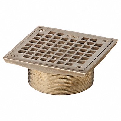 JAY R. SMITH MFG. CO B05NB Floor Drain Strainer Square 5In