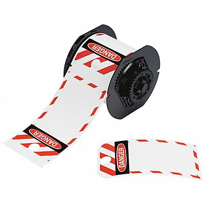 BRADY B30255851OSTBK Lockout Tags 5-3/4 Label H Red on White