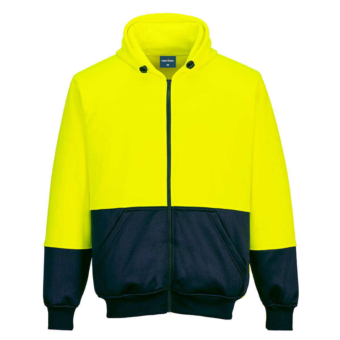 Portwest B327 Hi-Vis Contrast Zipped Class D Hoodie