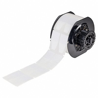 BRADY B33360483 Label Clear/White Gloss Polyester 2 H
