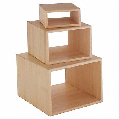 AMERICAN METALCRAFT BAMRN1 Riser Set 5 in 7 in 9 in W Bamboo