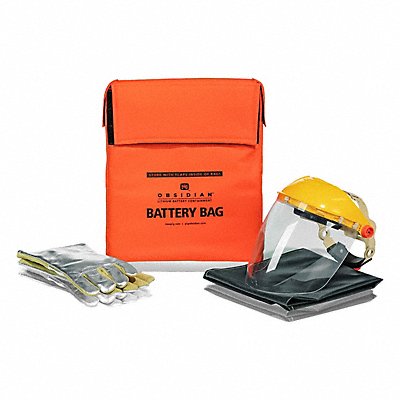 OBSIDIAN BAT321 Battery Containment Bag Kit Orange