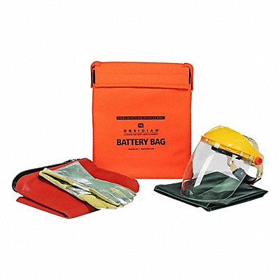 OBSIDIAN BAT322 Battery Containment Bag Kit Orange