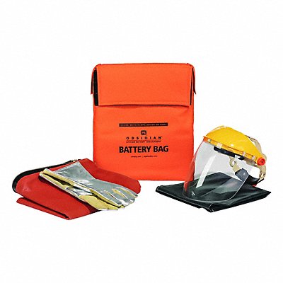 OBSIDIAN BAT323 Battery Containment Bag Kit Orange