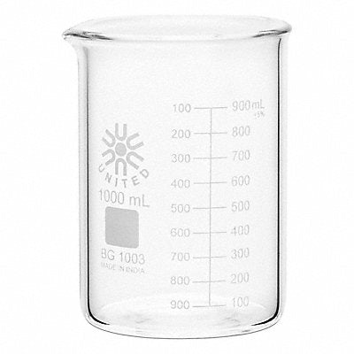 GRAINGER BG10031000 Beaker 1 L 0