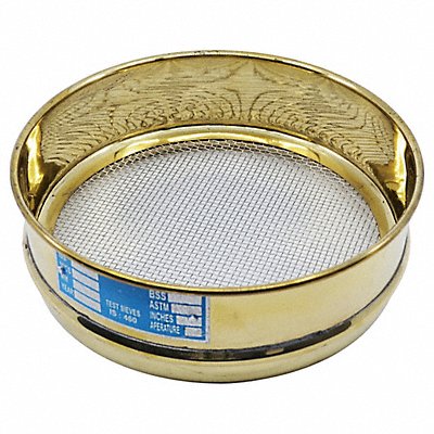 EISCO SCIENTIFIC BI0139BRA Brass Sieve SS Screen 8 Dia 2.5 D