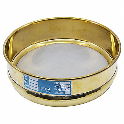 EISCO SCIENTIFIC BI0139BRF Brass Sieve SS Screen 8 Dia 2.5 D