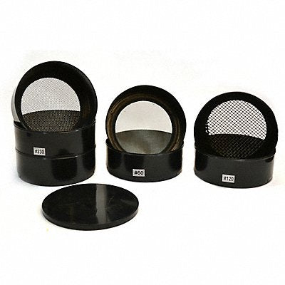 EISCO SCIENTIFIC BI0139 Brass Sieve Set 6.75 Dia 2.5 D