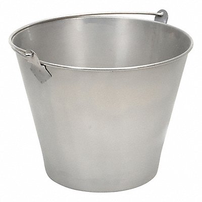 GRAINGER BKTSS325 Bucket Stainless Steel Silver Open Head