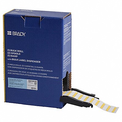 BRADY BM125175312YL Sleeve Polyolefin Yellow 1 3/4 W