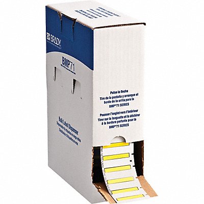 BRADY BM125175342YL Sleeve 1 3/4 in W 15/64 in H Die-cut