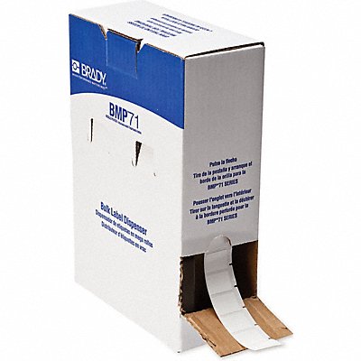 BRADY BM18498 Label 3/4 in W White